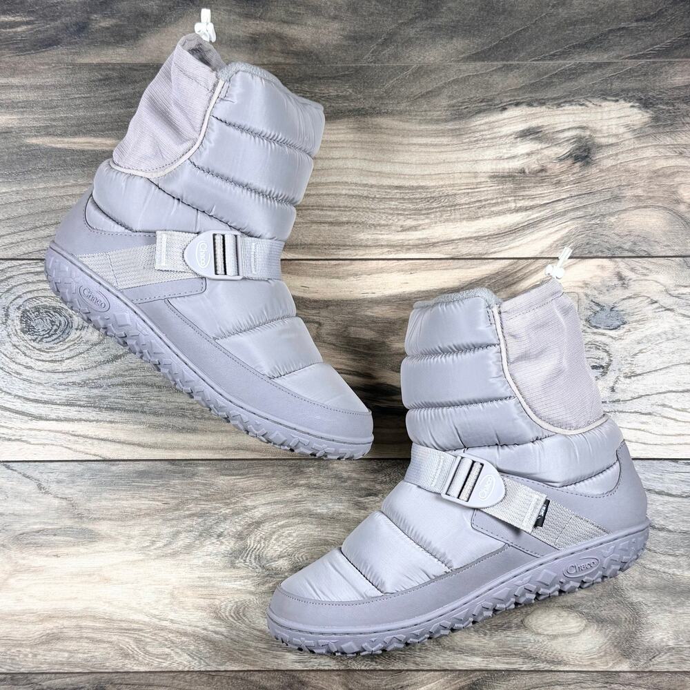 NIB Chaco Ramble Puff Tall Winter Boots 10M Ash Gray Puffer - Picture 4 of 9